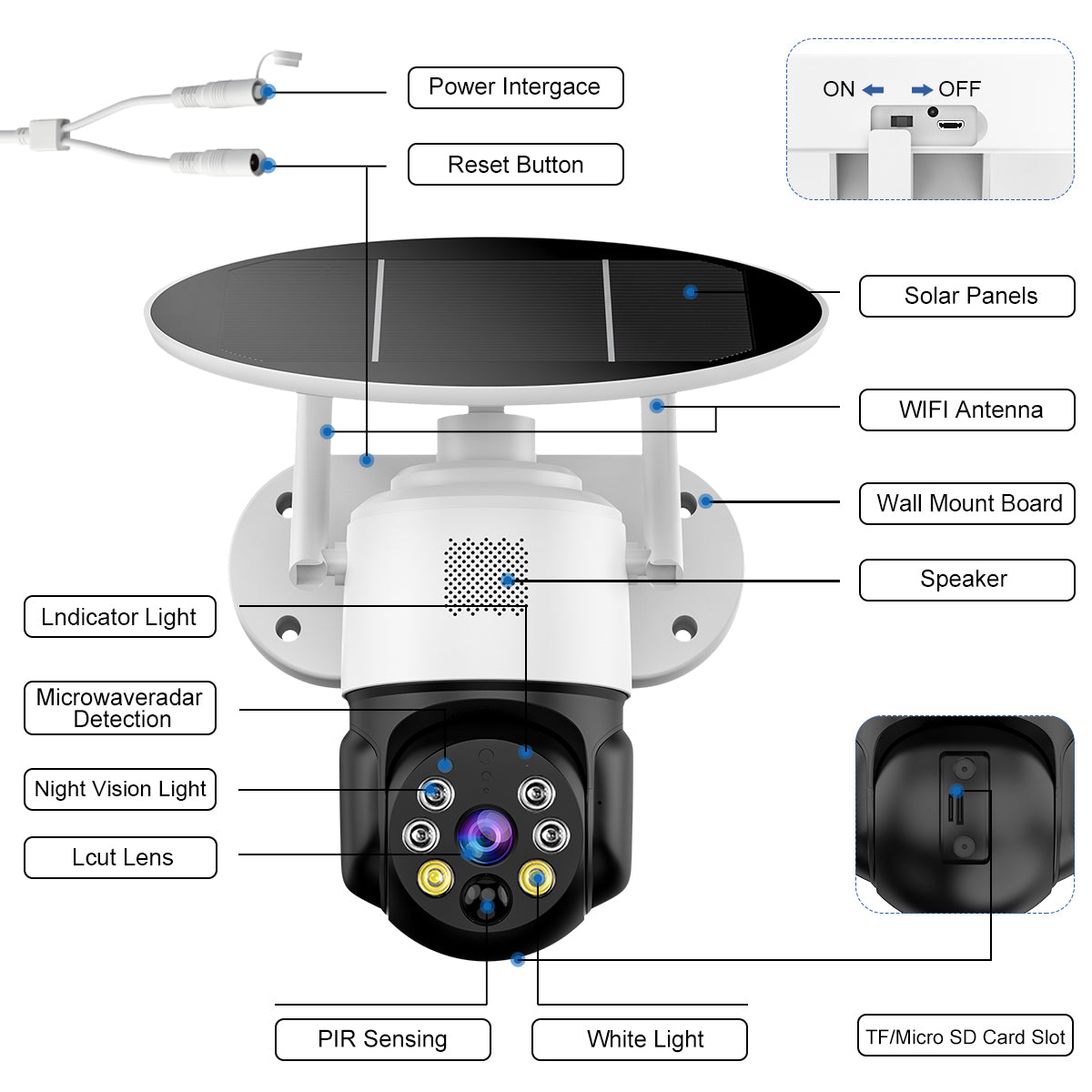 T30 High-Quality 3MP Outdoor Wireless CCTV Camera 4G/WIFI Solar Camera With Battery Outdoor IP66 Waterproof Home Security Camera