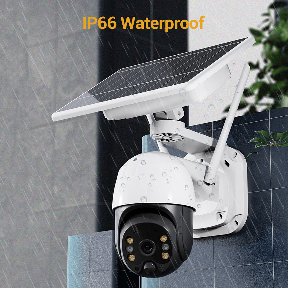 QS05 3MP Outdoor Security Solar Camera Wifi/4G Optional Home Security Camera IP66 Waterproof ICSEE