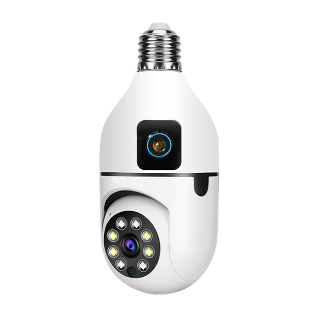 V380 Pro Factory 4MP PTZ Two Way Audio Human Detection Dual Lens WiFi Bulb Camera Smart Home Security IP Network Camera