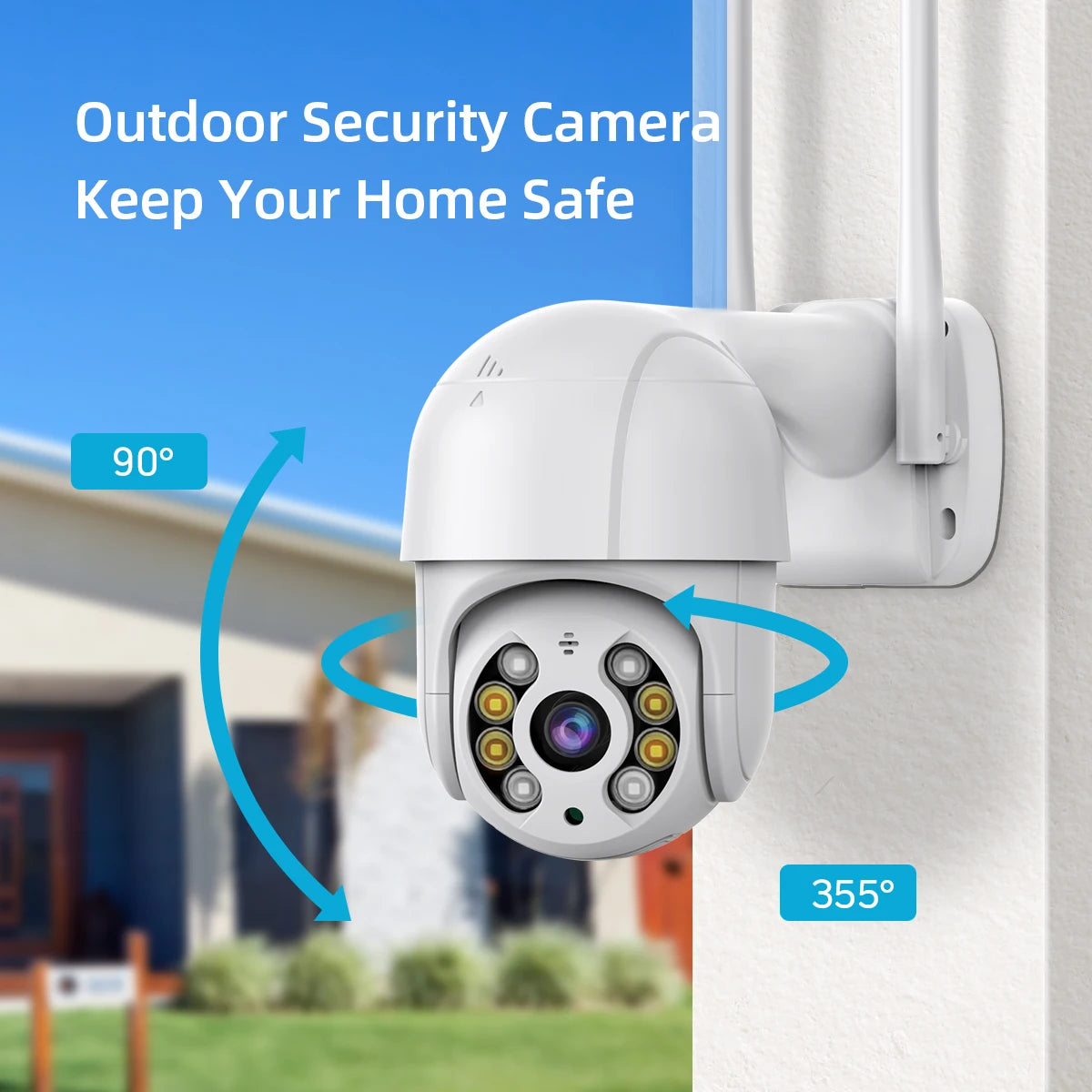 Factory Price 3MP/4MP/5MP/8MP 2K 4K Pixel ICSEE Automatic Tracking Color Night Vision Wireless WiFi Camera Outdoor IP66 Waterproof CCTV Camera