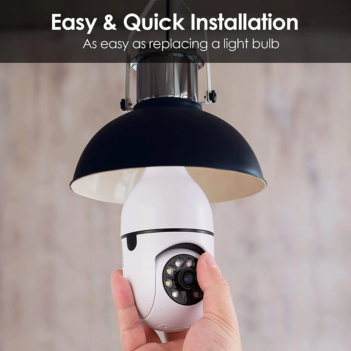 Hot Selling CCTV Bulb Camera 2MP Bulb E27 Auto Tracking Motion Detection WiFi Light Bulb Security Camera ICSEE