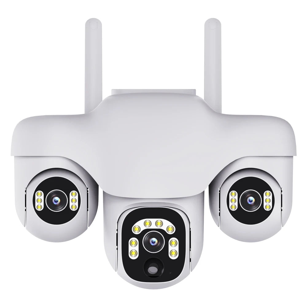 V380 Pro New 4G SIM Card Solar Camera 3 Pan tilt Zoom 3 Screen 6MP VTS31-G CCTV Network Security Camera