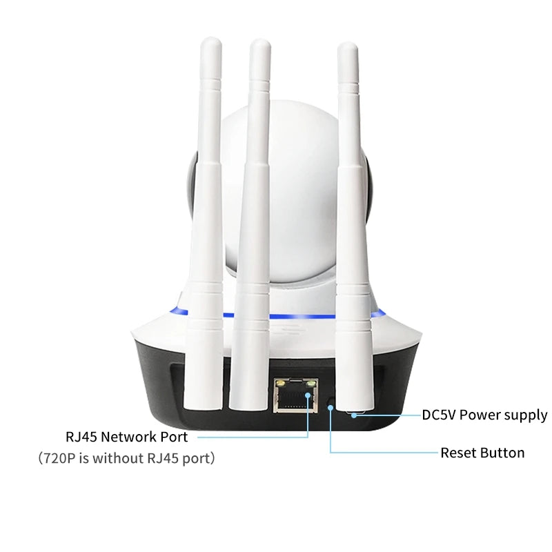 V380 Pro P2P WIFI Camera 3MP Full HD WIFI CCTV Camera 3 Antennas PTZ Indoor Baby Camera