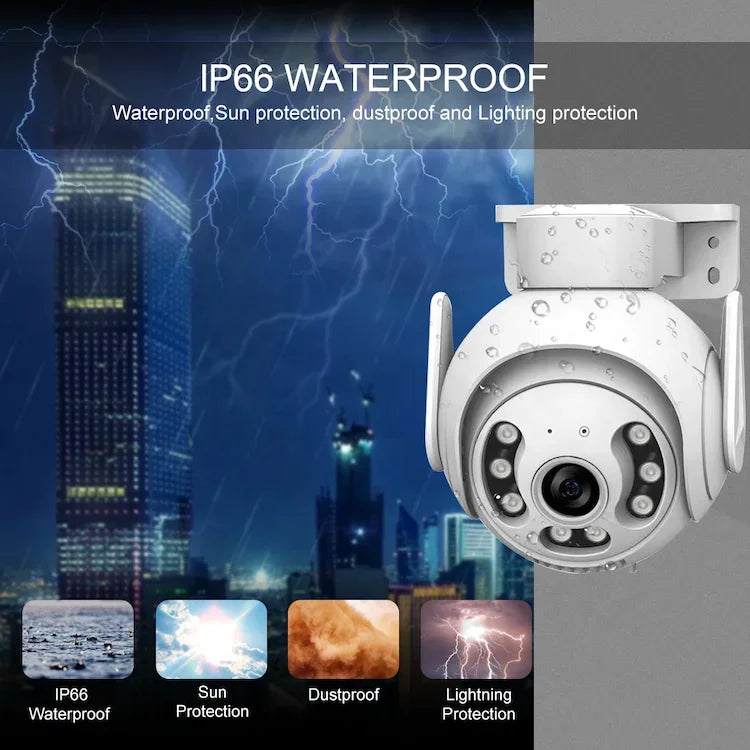 New Arrival 3MP HD PTZ WiFi Camera Dual Lens Dual Screen IP Camera Outdoor Auto Tracking Security Protection CCTV Surveillance V380