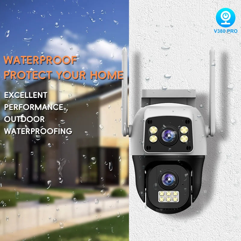V380 New Model Bullet and 1.5 Inch PTZ Camera Mini 4MP Security CCTV Wireless IP Security Dual Lens 4G Network PTZ Camera