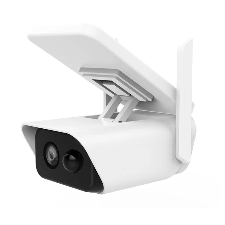 4MP ICSEE Solar Cell Camera WiFi CCTV Camera Bidirectional Audio Motion Detection Outdoor Waterproof Solar Camera