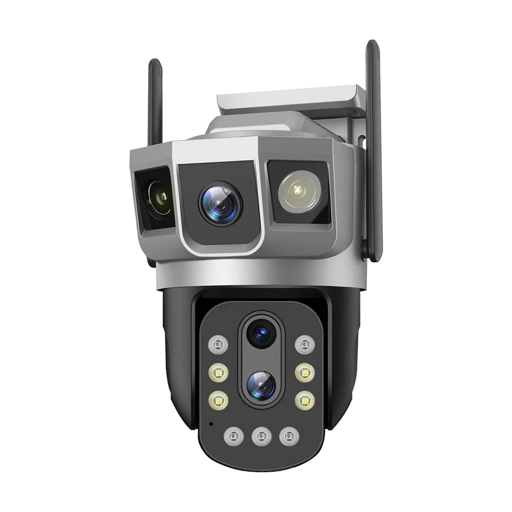 V380 Network Camera 10x Optical Zoom 4MP WiFi Outdoor CCTV Wireless IP Security Bullet PTZ Dual Lens 3 Images Camera