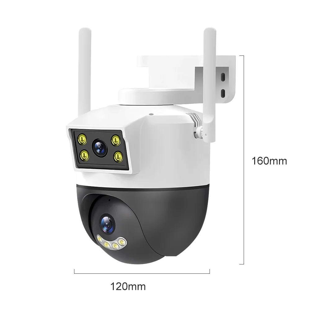 V380 Dual Lens 1080P HD CCTV WiFi Camera With 360 No Dead Ends Two Shots Auto Tracking Surveillance