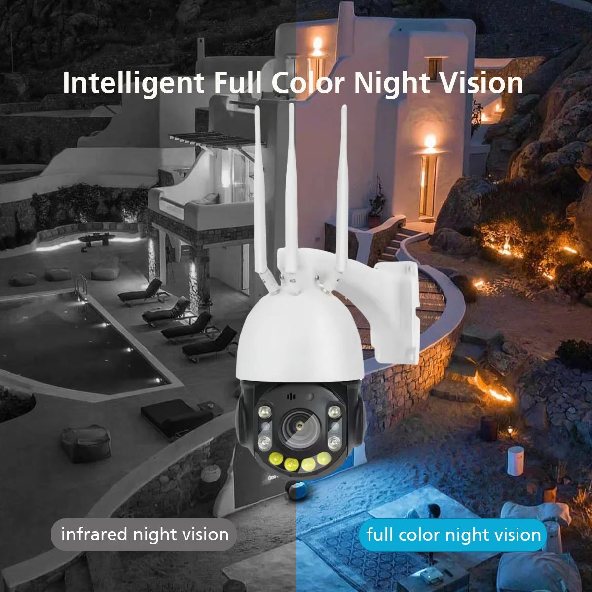 36X Zoom 4K PTZ Camera 360 PTZ Rotate IP66 Waterproof Color Night Vision Network Camera Outdoor IP Camera Metal Body