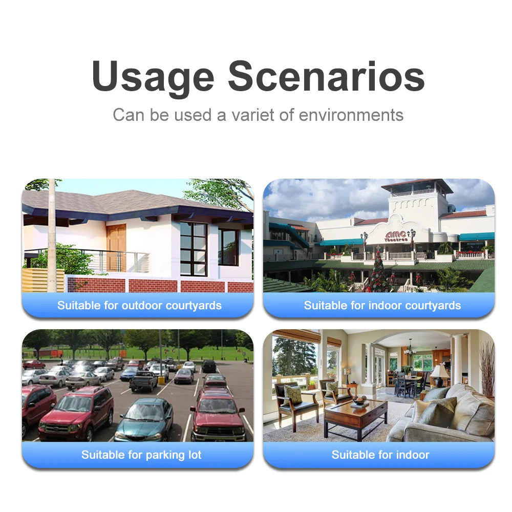 V380 4MP 4G Solar Dual-Lens PTZ Camera with 3-Screen Display CCTV