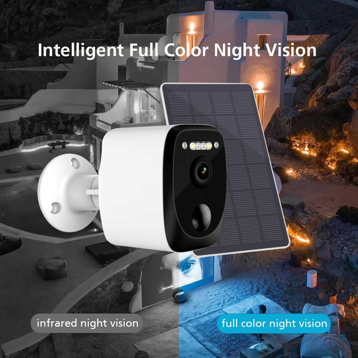 Ubox 4G WiFi Solar Powered Mini Battery Camera Wireless Camera Security PIR Sensor Wireless Outdoor CCTV Camera