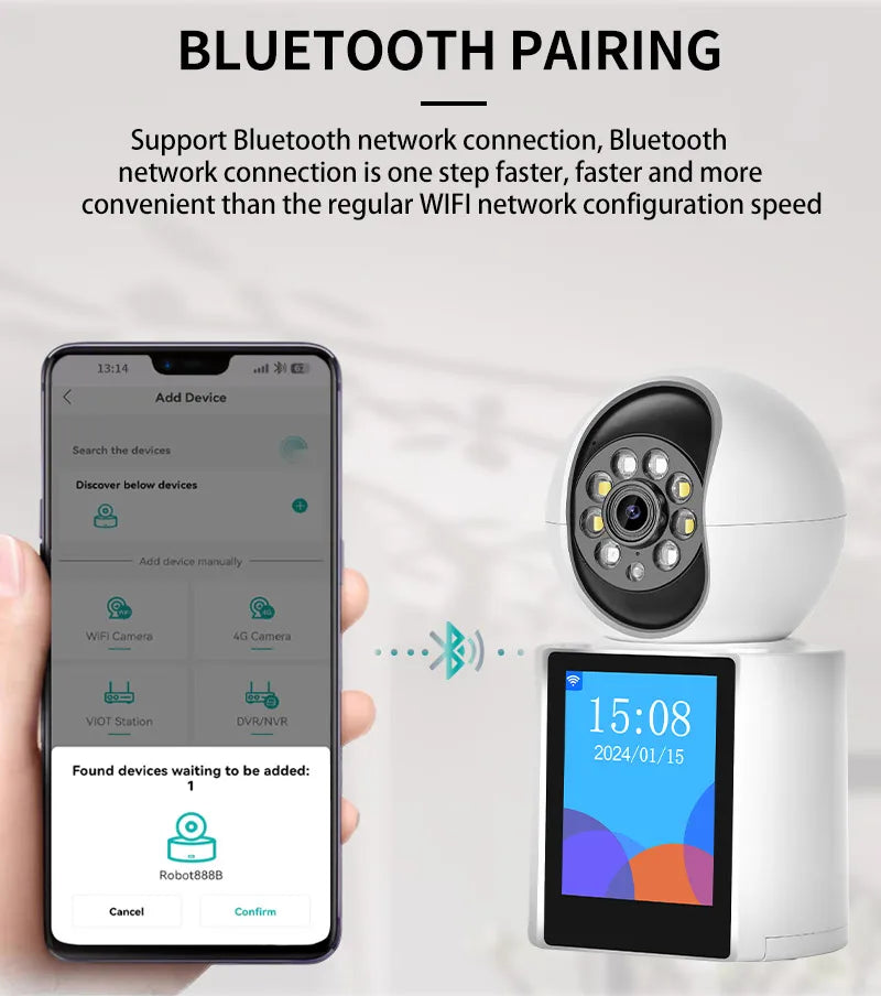 ICSEE WiFi Smart Alarm CCTV Camera 3MP Full HD WiFi Baby Monitoring Camera Bidirectional Video Call Camera