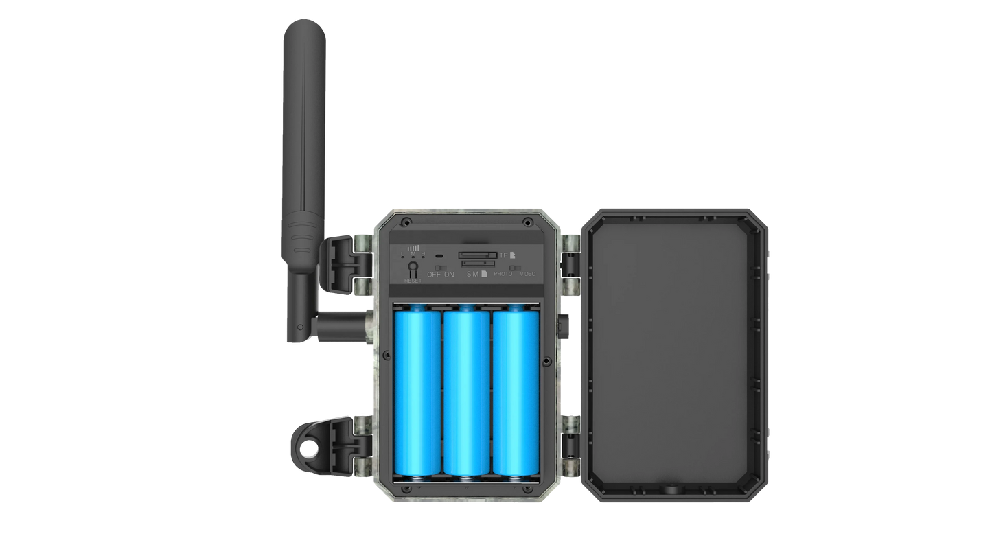 2K 4MP Camouflage 4G Solar Camera Battery Powered PIR Sensor Motion Detection Security Wireless 4G Hunting Camera Solar