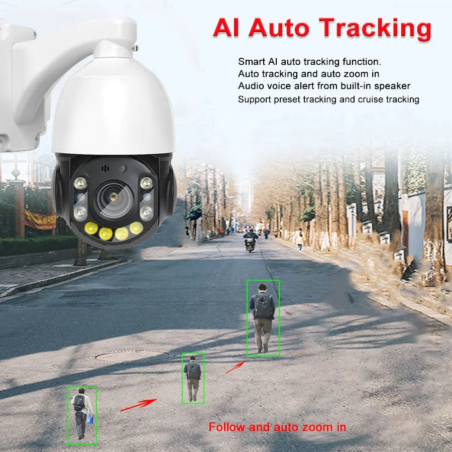 5MP 8MP Optical PTZ Camera 36x Zoom ICSEE CCTV Security Cameras Wireless Outdoor POE PTZ Camera