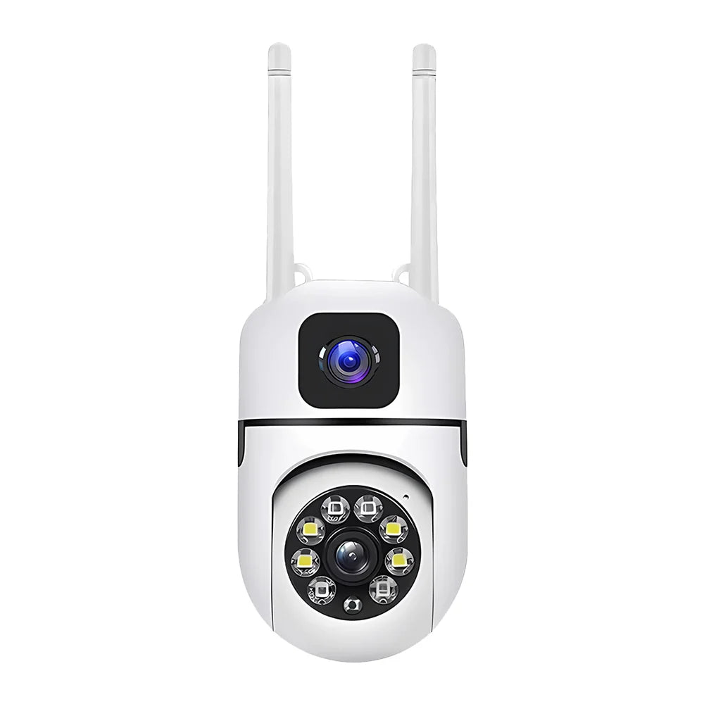 New V380 Mini Indoor PTZ Dual Lens Camera 4MP HD Smart Home WiFi Security for Baby Monitor Indoor Network Dual Lens Camera