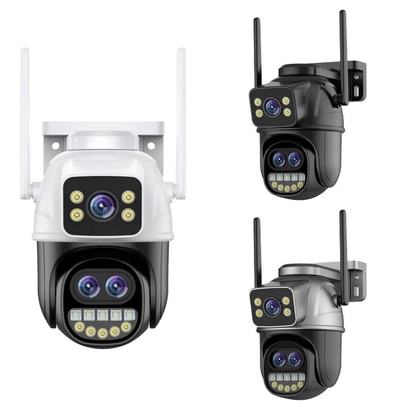 9MP Triple Lens ICSEE PTZ WiFi Camera Outdoor Human Auto Tracking Wireless Security WiFi Camera