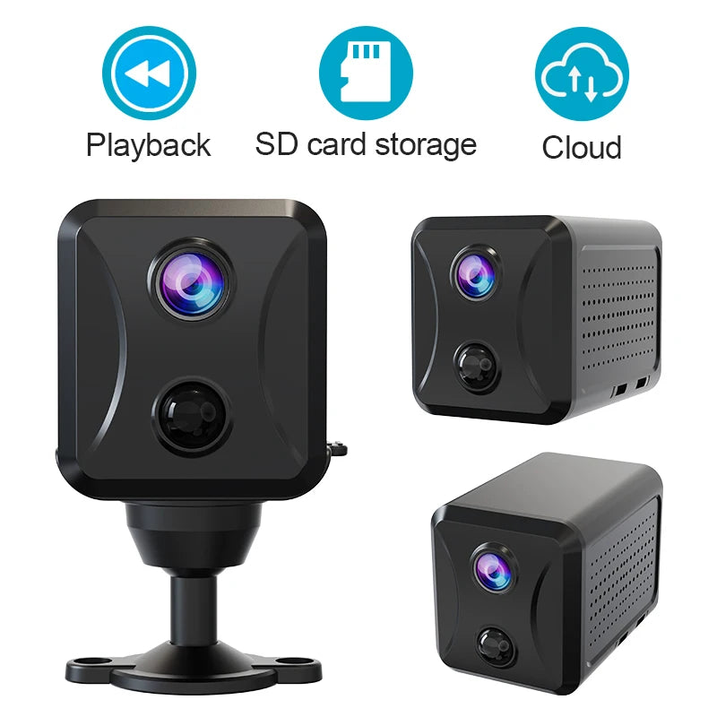 Smart Ubox APP 4G/WiFi Mini Camera PIR Detection Battery Powered Wireless Cameras Motion Detect Network Small Camera