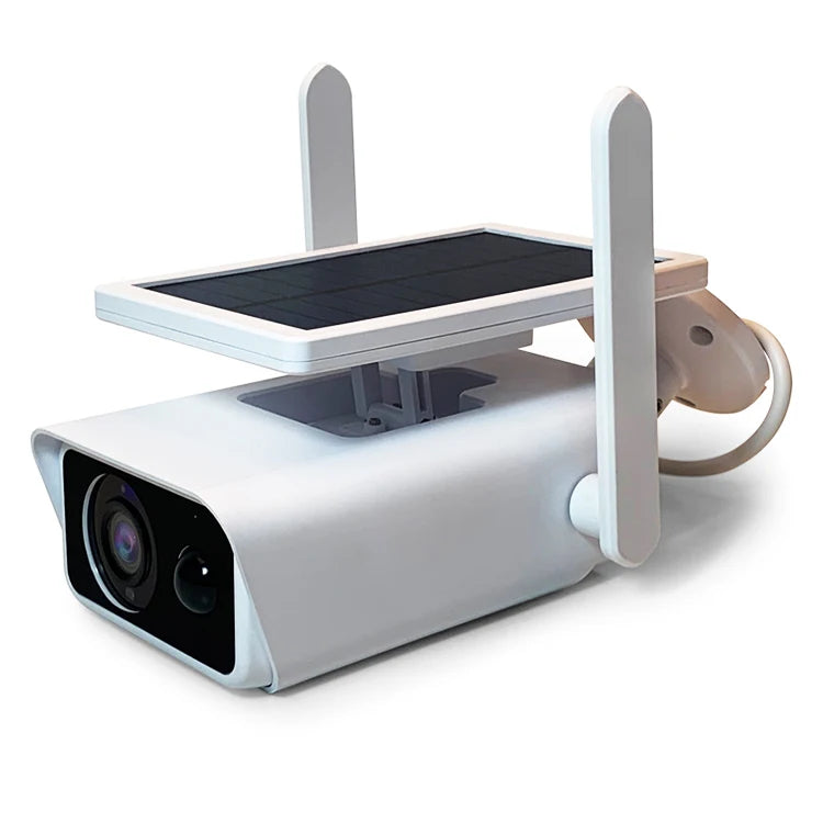 4MP ICSEE Solar Cell Camera WiFi CCTV Camera Bidirectional Audio Motion Detection Outdoor Waterproof Solar Camera