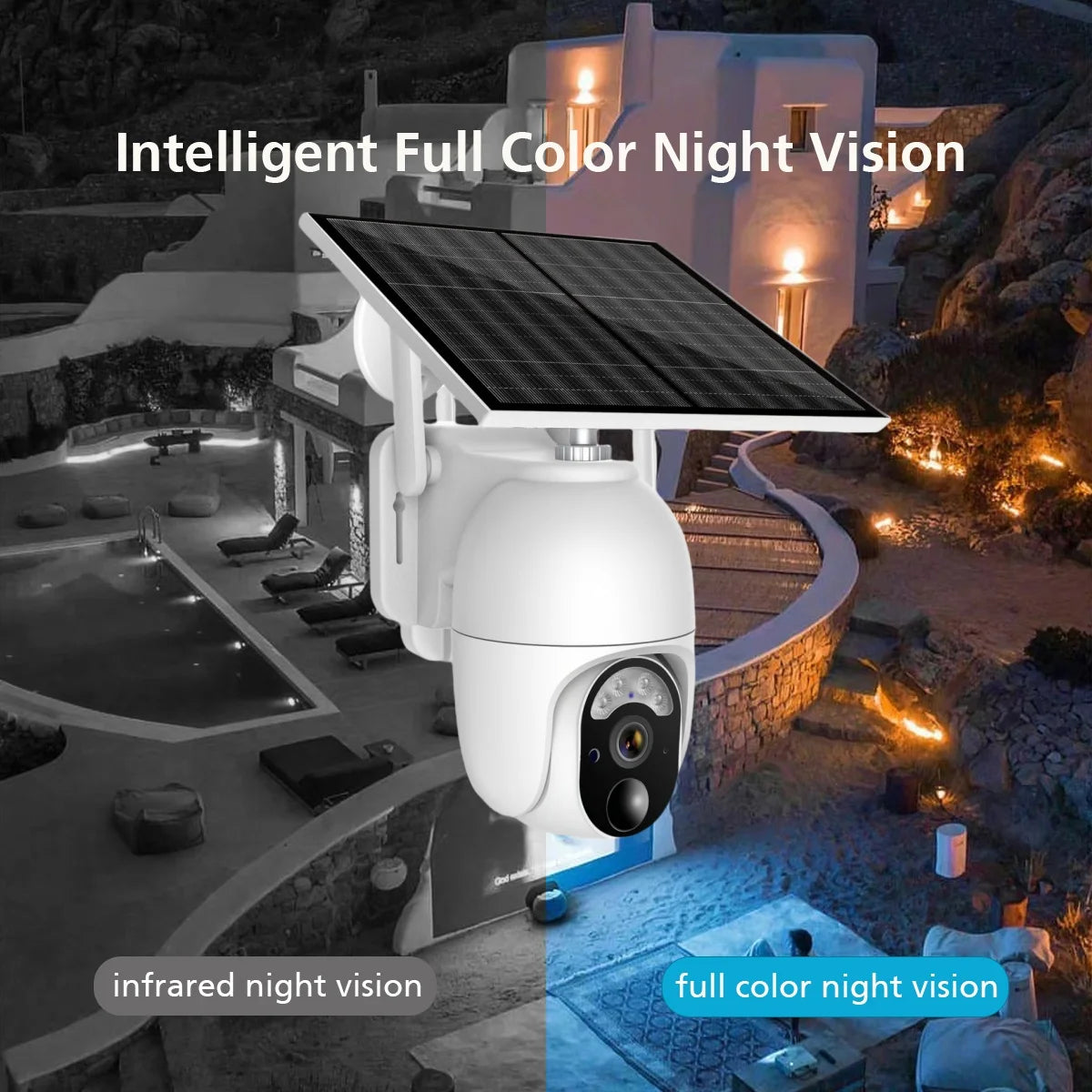 Ubox 4G Solar Power PTZ Camera Rechargeable Battery CCTV IP Camera Wireless WIFI 4G Security Camera With Solar Panel