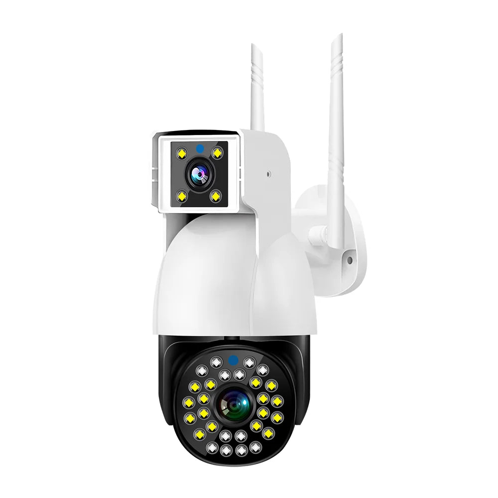 V380 Pro Dual Lens 360 Baby Monitor Network Video Wireless Auto Tracking Night Vision Bullet PTZ Home Security IP CCTV Camera