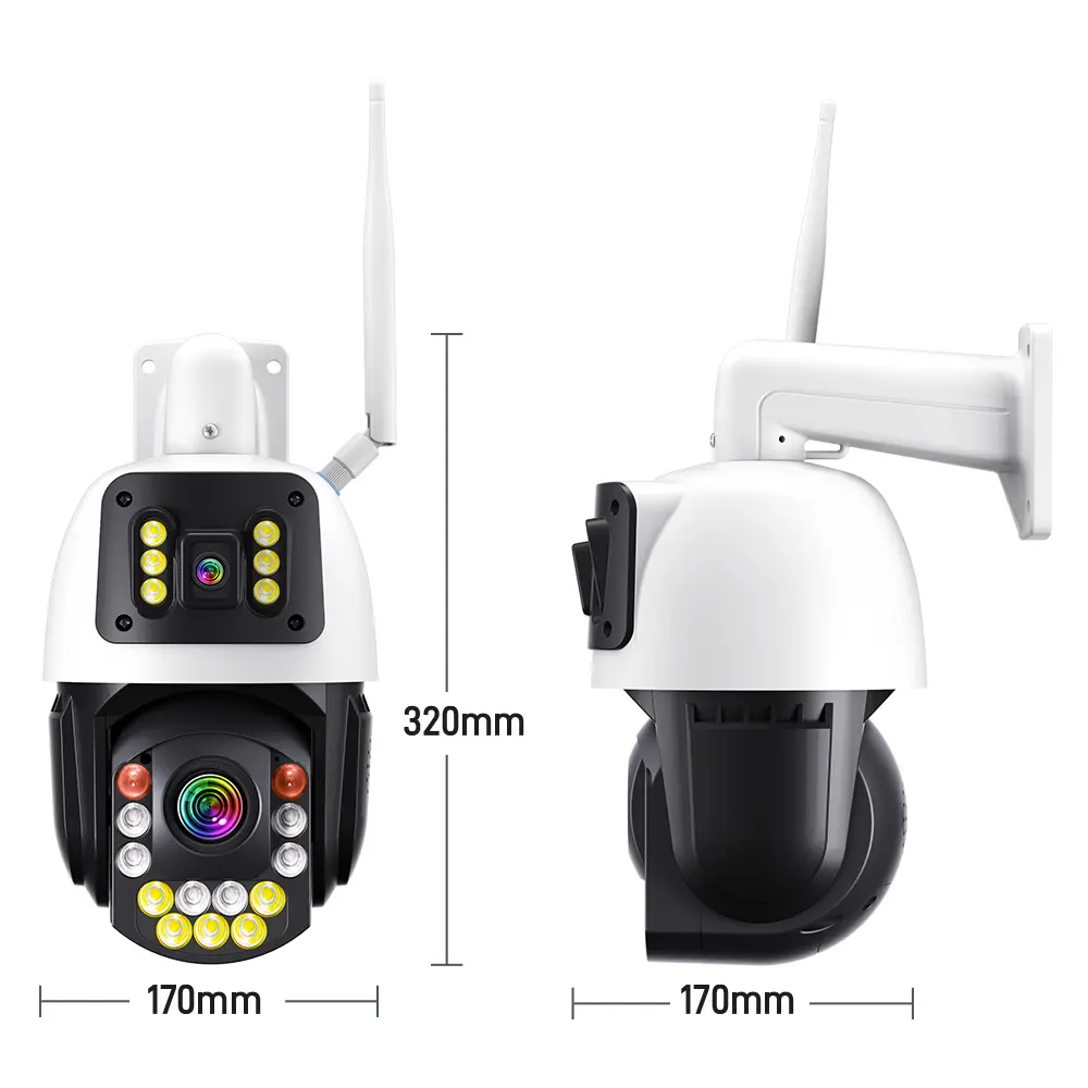 8MP Ultra HD 50X Zoom 4G WiFi Outdoor Network Camera Night Vision Auto Tracking Outdoor Waterproof PTZ Camera