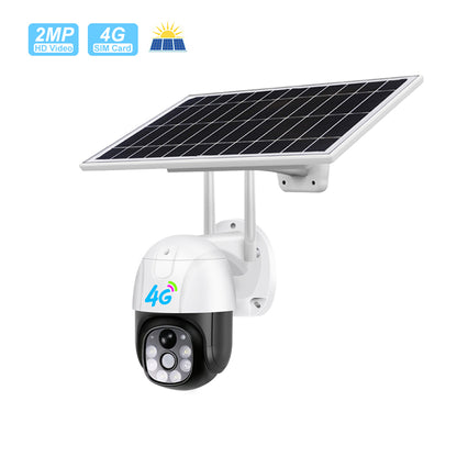 Q26 Solar Wireless Security PTZ Camera 4G/WIFI High Quality V380 Outdoor Camera IP66 Waterproof Night Vision Camera