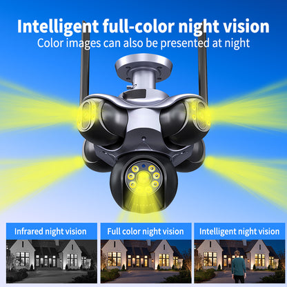 Factory Wholesale Price 5 lenses 5 views 5 PTZ Cameras IP66 Waterproof Cameras Outdoor PTZ Cameras With Night Vision 360°