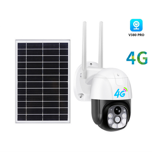 Q26 Solar Wireless Security PTZ Camera 4G/WIFI High Quality V380 Outdoor Camera IP66 Waterproof Night Vision Camera