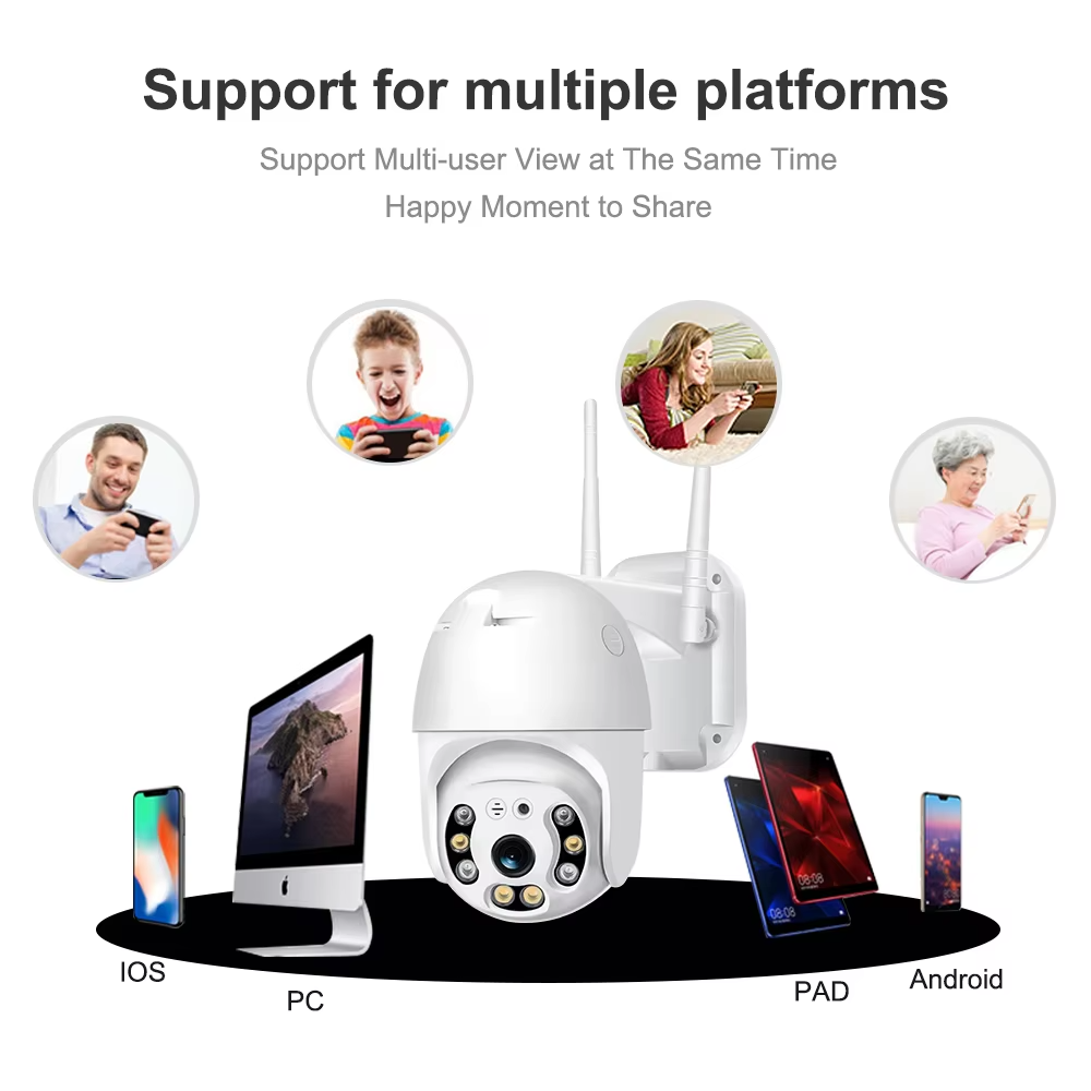V380 Hot Smart Home WIFI Camera 1080P PTZ WIFI Outdoor Waterproof IP66 Wireless IP Camera CCTV PTZ Camera