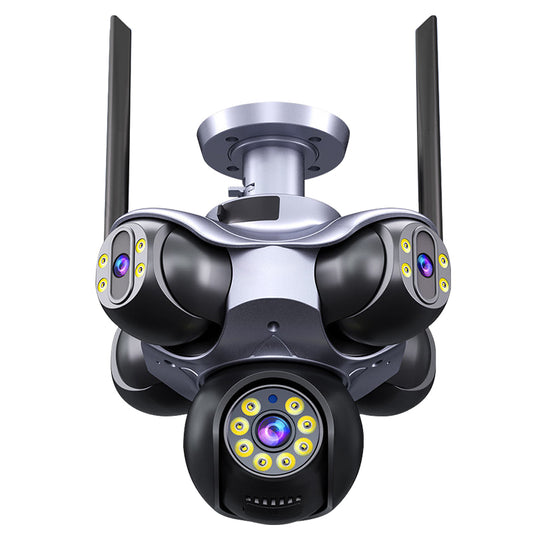 Factory Wholesale Price 5 lenses 5 views 5 PTZ Cameras IP66 Waterproof Cameras Outdoor PTZ Cameras With Night Vision 360°