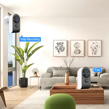 Wireless Battery Camera WiFi Outdoor Security Waterproof IP Closed-Circuit Television Indoor AI Sports Camera V380