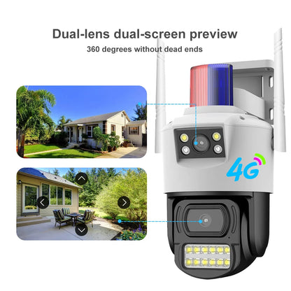 V380 4G SIM Card Outdoor Waterproof Camera With Two Way Audio Auto Tracking Motion Detection Monitoring