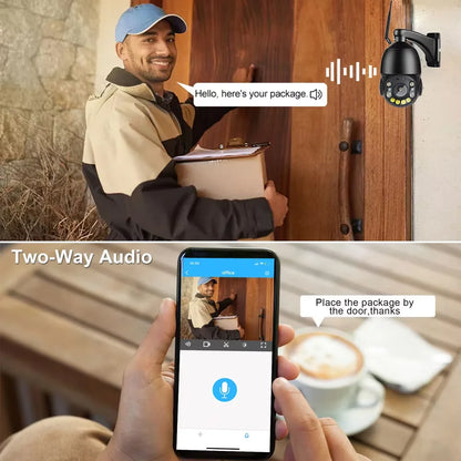IP66 Waterproof Metal 5MP 30X Zoom HD IP WiFi PTZ Camera Two Way Audio Humanoid Tracking Wireless PTZ Network Camera CCTV Camera