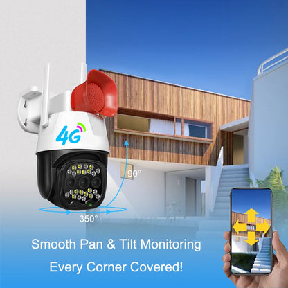 V380 Pro H.265 4G SIM Card CCTV Camera Digital Tracking PTZ Camera Auto Trail Camera 4G
