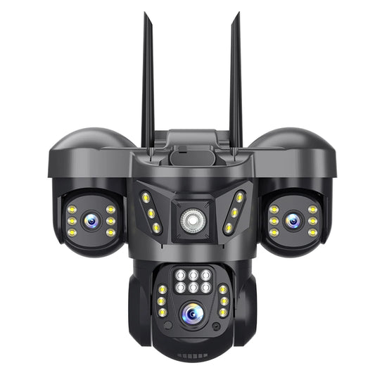 V380 New 3 Lens and 3 Screens PTZ Camera 6MP WiFi Security CCTV Wireless IP Triple-Lens Network PTZ Triple Screens Camera