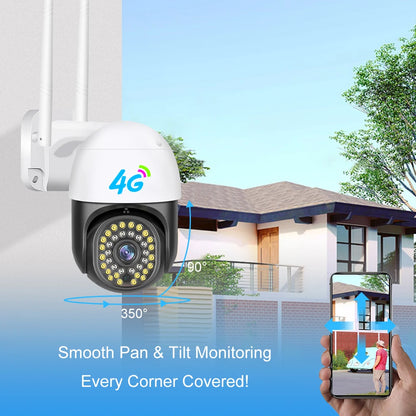 High Speed Selling Wireless CCTV Outdoor 4G Camera 3MP Night Vision Two Way Talk Waterproof PTZ Camera