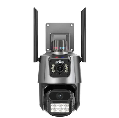 V380 New 3.5Inch Dual Lens PTZ Camera Black 6MP WiFi Security CCTV Wireless IP Security Network Dual Lens PTZ Camera