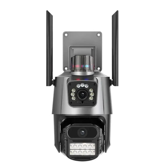 V380 New 3.5Inch Dual Lens PTZ Camera Black 6MP WiFi Security CCTV Wireless IP Security Network Dual Lens PTZ Camera