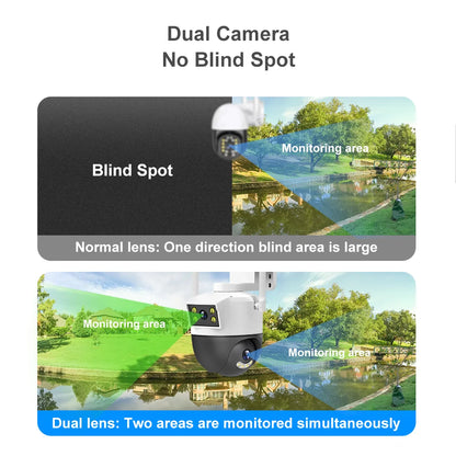 V380 Dual Lens 1080P HD CCTV WiFi Camera With 360 No Dead Ends Two Shots Auto Tracking Surveillance