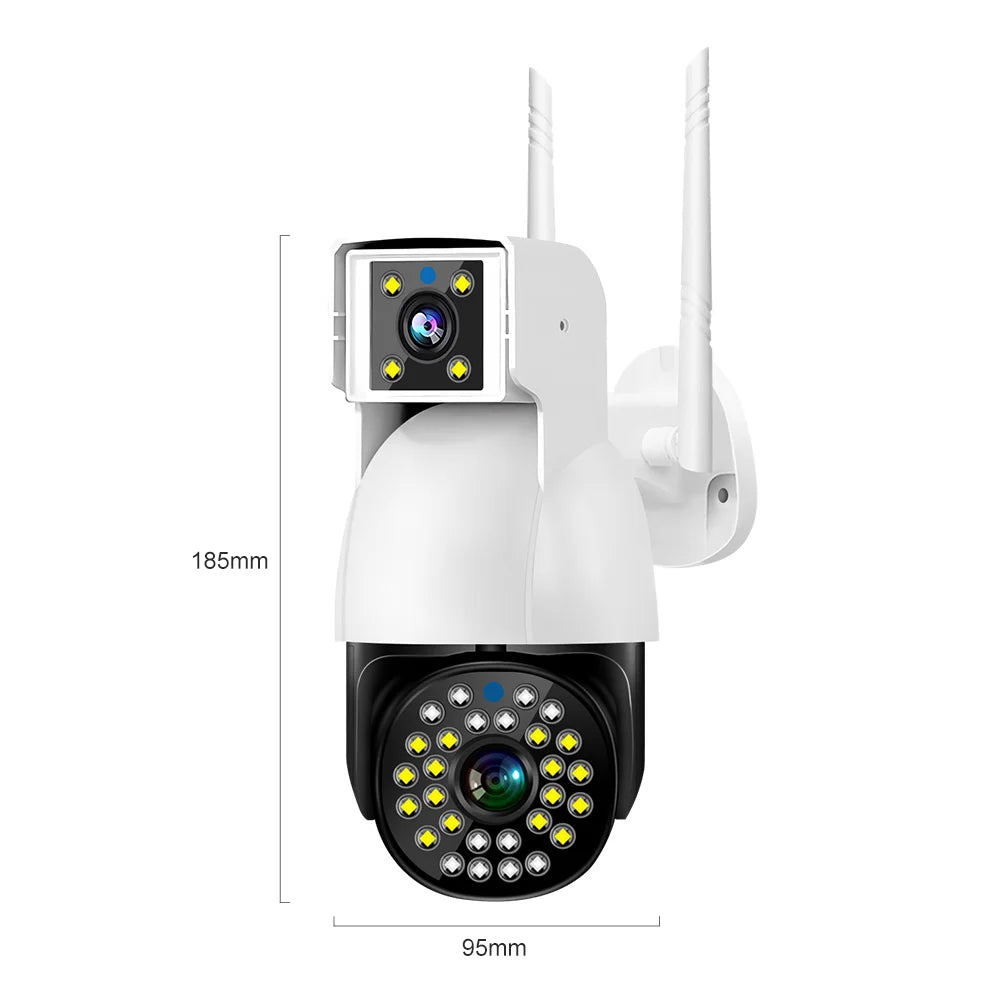 V380 Pro Dual Lens 360 Baby Monitor Network Video Wireless Auto Tracking Night Vision Bullet PTZ Home Security  IP CCTV Camera