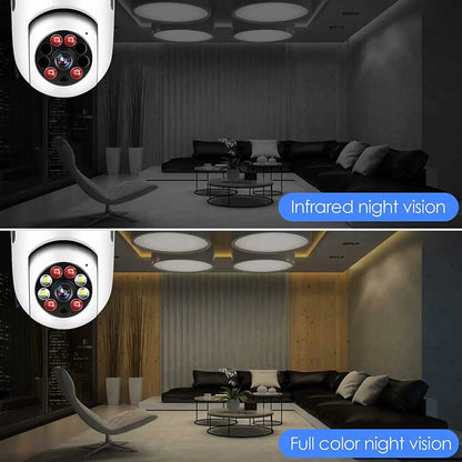 Hot Selling CCTV Bulb Camera 2MP Bulb E27 Auto Tracking Motion Detection WiFi Light Bulb Security Camera ICSEE