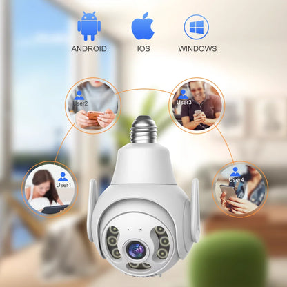 V380 Indoor 2MP Supports WiFi and AP Hotspot Two-way Audio Dual Optical Cloud Storage IP Smart Home Baby Camera