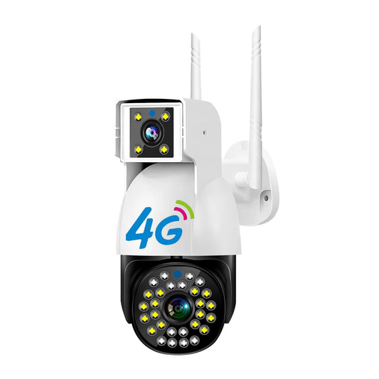 V380 Pro 2K HD Auto Tracking Baby Monitor Outdoor Home Protection Security Bullet Baby Camera Dual Lens 4G SIM Card CCTV Camera