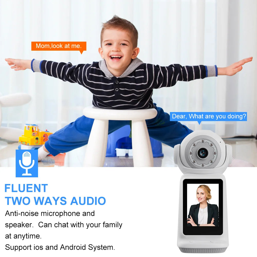 New Video Camera Wireless IP Camera V380 WiFi IP Indoor 2 Ways Audio Home Smart Network Baby Monitor