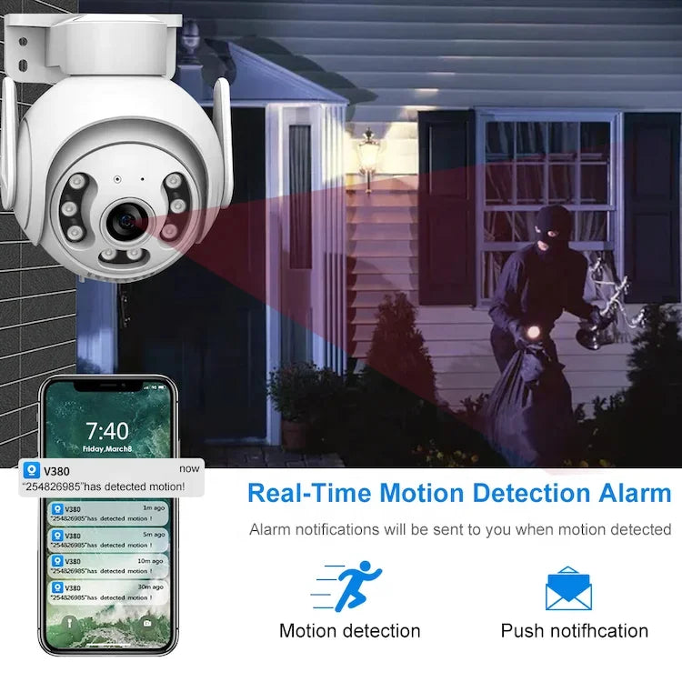 New Arrival 3MP HD PTZ WiFi Camera Dual Lens Dual Screen IP Camera Outdoor Auto Tracking Security Protection CCTV Surveillance V380