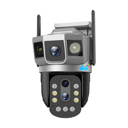 V380 New Network Camera 4MP CCTV Wireless IP Security Smart Home Outdoor 10 Optical Zoom 4G PTZ Dual Lens Camera