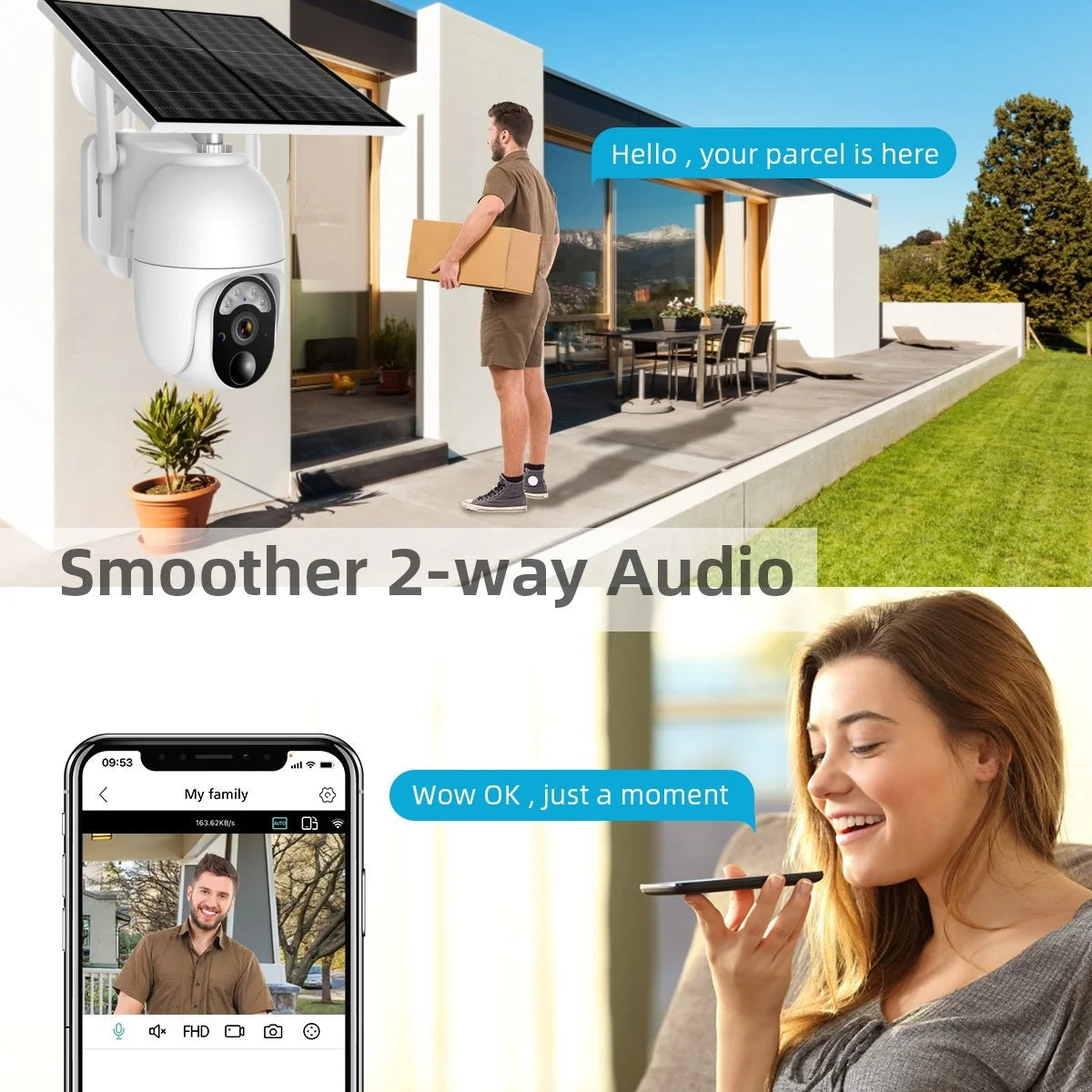 Ubox 4G Solar Power PTZ Camera Rechargeable Battery CCTV IP Camera Wireless WIFI 4G Security Camera With Solar Panel