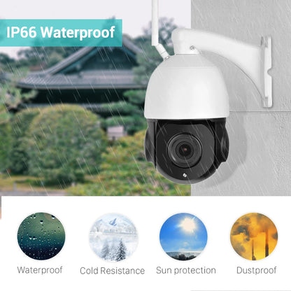 High Quality 30X Zoom PTZ Camera Xmeye 4K WiFi Camera Outdoor Human Auto Tracking  NVR Cloud Storage Wireless IP Security Camera