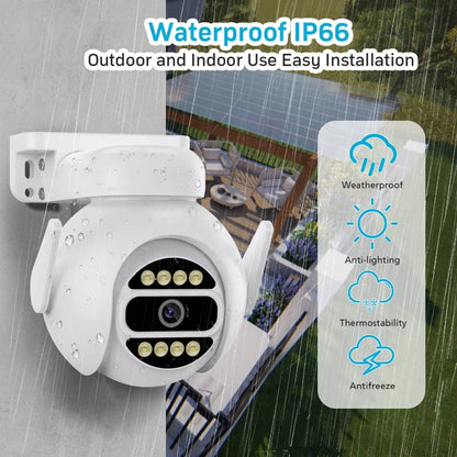 New 4MP ICSEE Auto Human Tracking Color Night Vision PTZ Outdoor Wireless WiFi Camera
