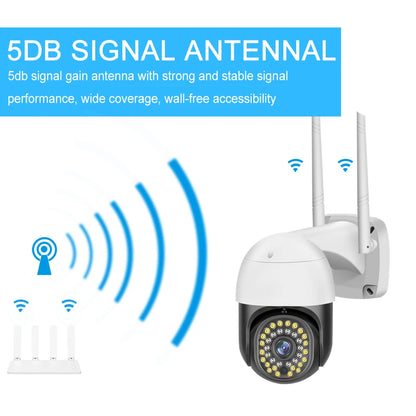 V380 Wireless Digital Video Camera 2 Way Audio Colorful Night Vision  Surveillance Camera CCTV PTZ Camera